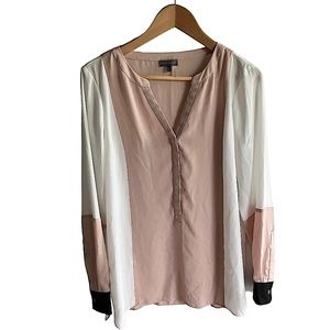 Vince Camuto Long Sleeve Color Block Blouse